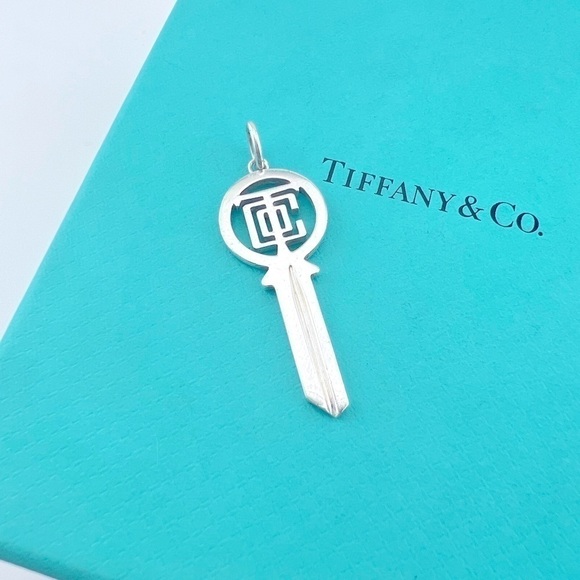 Tiffany & Co. Jewelry - Tiffany & Co. Modern Logo Key Sterling Silver RARE